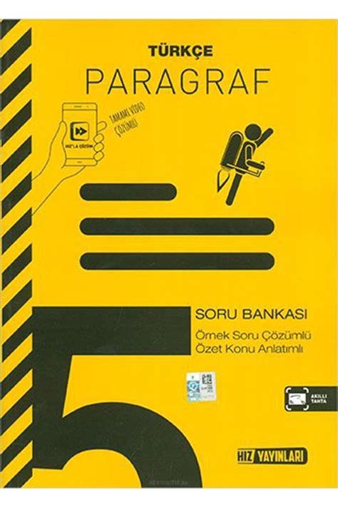 Hız Yayınları 5 Sınıf Türkçe Paragraf Soru Bankası Fiyatı Yorumları