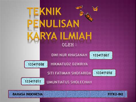 Ppt Sistematika Penulisan Karya Ilmiah