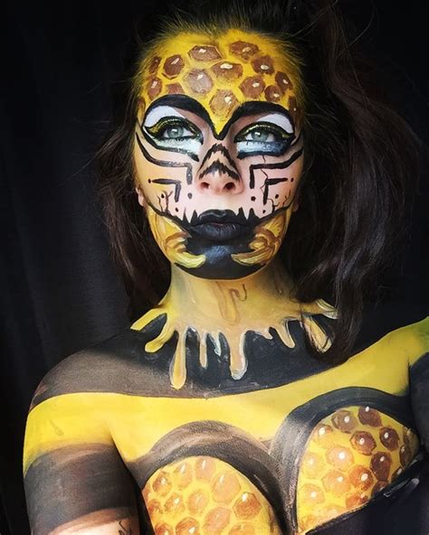 Bee Makeup Bee Makeup Halloween Face Makeup Carnival Face Paint