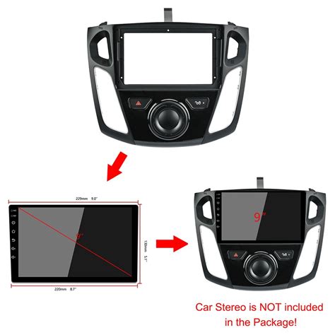 9 Inch 2din Autoradio Fascia Voor Ford Focus Stereo Panel Dash Mount