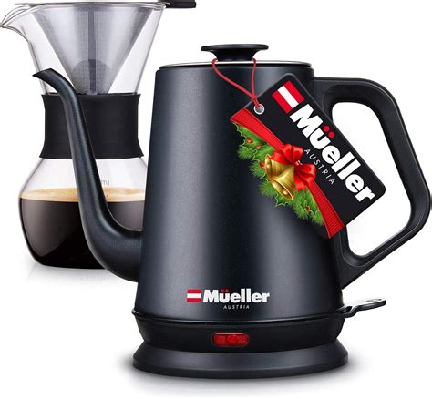 Mueller Electric Gooseneck Kettle Pour Over Coffee Kettle Tea Kettle