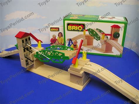 BRIO 33357 Lifting Bridge Wooden Railway Drawbridge Sweden Image Number 1