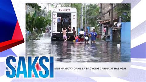 SAKSI RECAP PNP 21 Ang Namatay Dahil Sa Bagyong Carina At