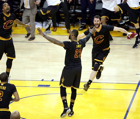 Lebron James And Draymond Green Embrace After Cavaliers Win Nba Finals