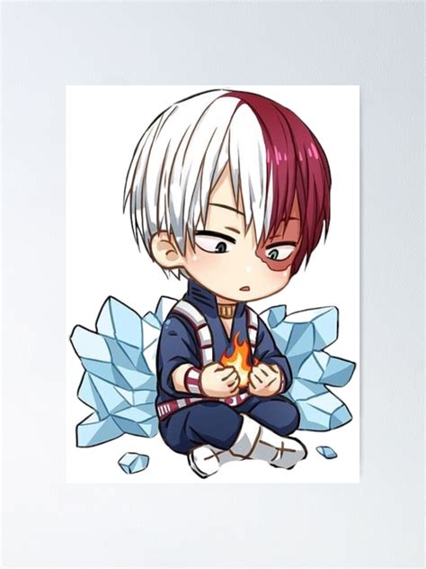 Shoto Todoroki Chibi Poster By Odaire Redbubble