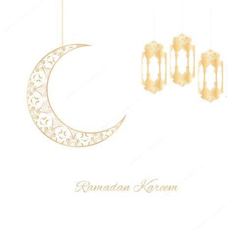 Ramadan Kareem Lanterns Golden Vector Png Ramadan Kareem Lanterns