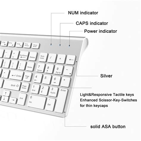 Wireless Keyboard J JOYACCESS 2 4G Slim And Compact Wireless Keyboard