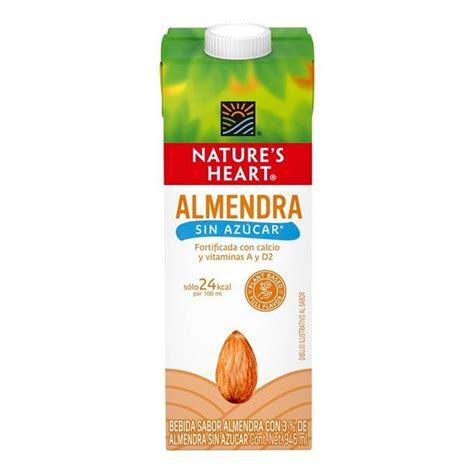 Bebida Vegetal Natures Heart Sabor Almendra Sin Azúcar 946 Ml