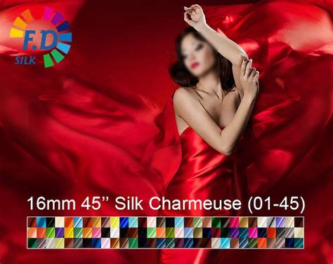 45 Colors 16mm Silk Charmeuse Satin Pure Solid Fabric Etsy