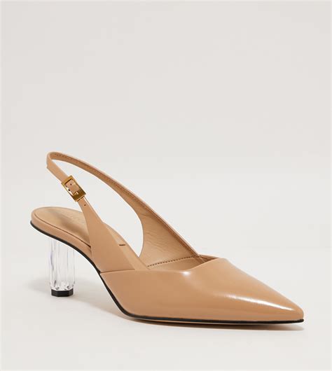 Buy Charles Keith Geometric Heel Slingback Pumps In Brown Thstreet Uae