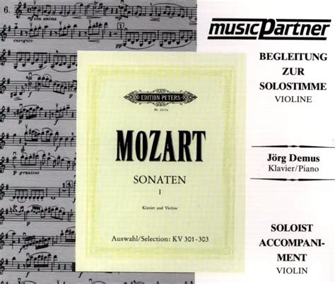 Sonaten F R Klavier Und Violine Kv Von Wolfgang Amadeus Mozart