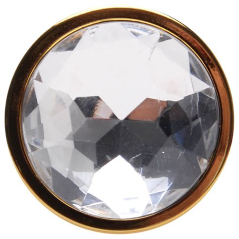 Plug Anal P Cônico Dourado 7 X 2 8cm Sexy Import Gall