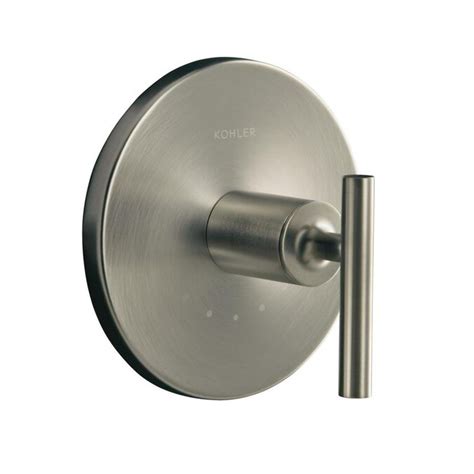 Kohler Vibrant Brushed Nickel Lever Shower Handle In The Shower Faucet