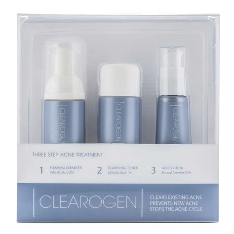 Clearogen Travel Acne Treatment Set With Benzoyl Peroxide Lotion