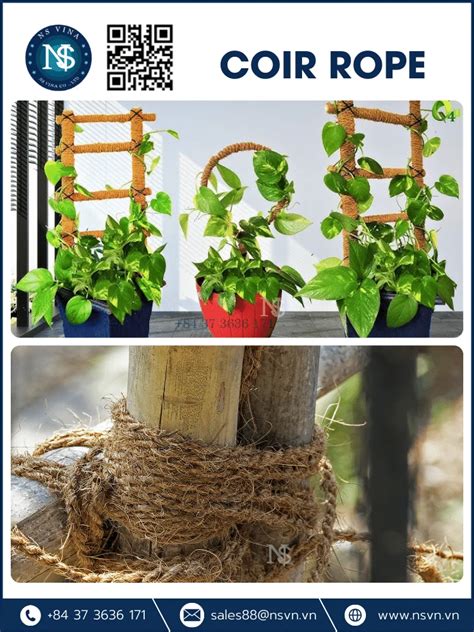 Coconut Rope Coconut Fiber Coir Rope Gardening Natural Rope From