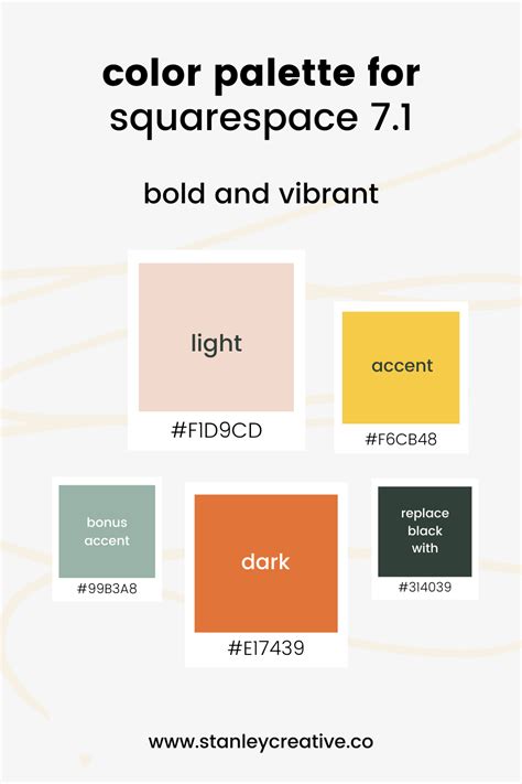 5 Color Palettes For Your 7 1 Squarespace Website Artofit