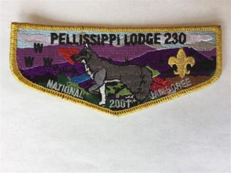 Pellissippi Lodge 230 2001 National Scout Jamboree Pocket Flap EBay