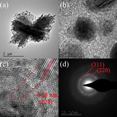 TEM A HRTEM B And C Images And SAED Pattern D Of Co 3 O 4 NC 1