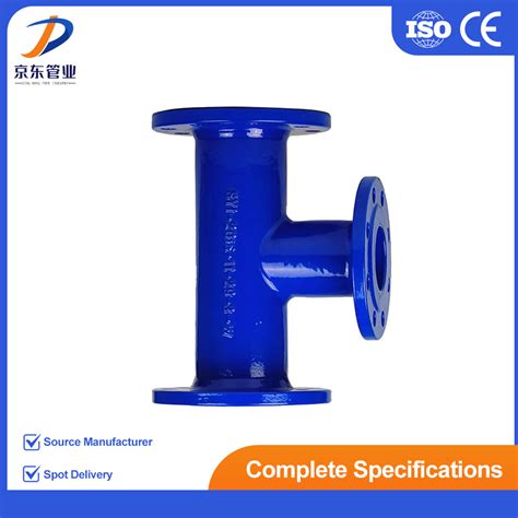 Di Pipe Ductile Iron Pipe Fittings Flange All Flange Tee Fittings