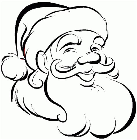 Santa Claus Face Template - Coloring Home