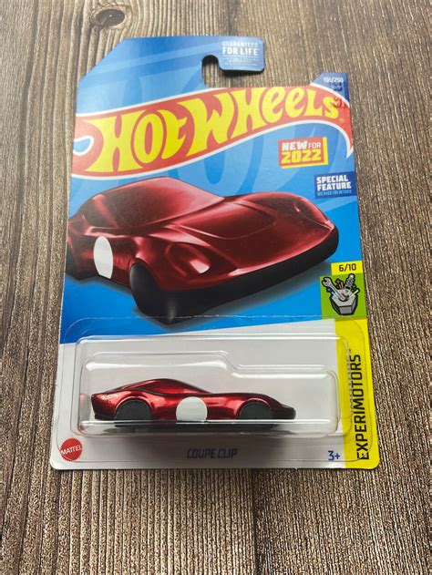 Hot Wheels Nib Red Coupe Clip Hot Wheels Experimotors 610 Mattel Cars Diecast Car