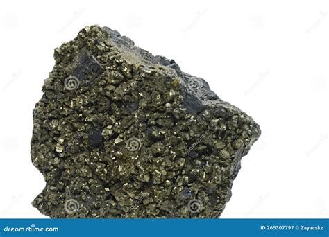 Pyrite Iron Sulfide and Galena or Lead Glance Lead Sulfide Mineral ...