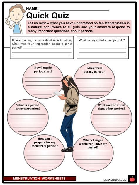 Menstruation Worksheet Em 2024