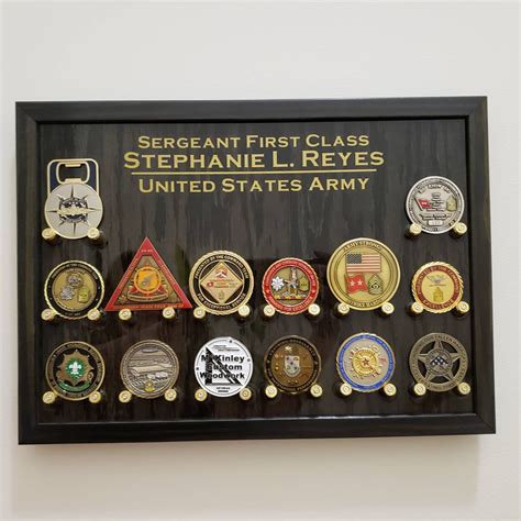 Challenge Coin Display Holder Military Navy Air Force Army Etsy