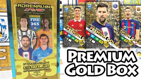 ADRENALYN XL 2023 FIFA 365 Premium Gold Box Opening MESSI RONALDO