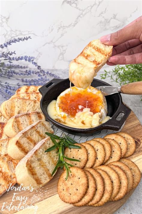 Baked Brie With Apricot Jam Jordans Easy Entertaining