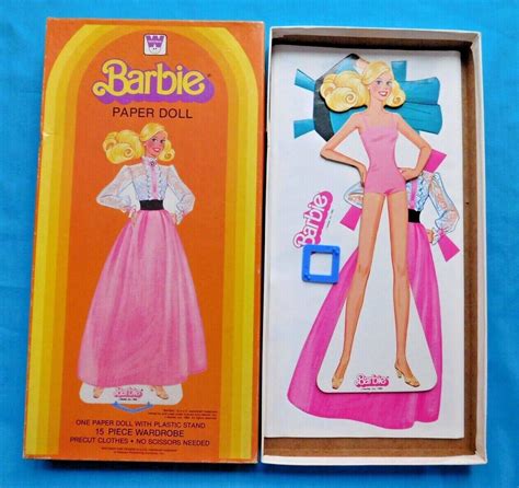 Vintage Paper Doll Printable Pdf Barbie Paper Doll 80s Barbie Paper