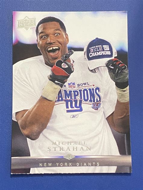 2008 Upper Deck Football Base Card 124 Michael STRAHAN EBay