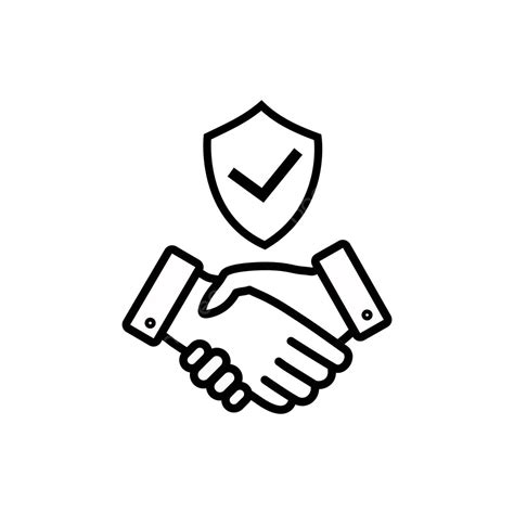 Vector Icon Symbolizing Trust Handshake And Partnership Icon