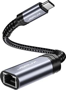 Amazon USB C 轉乙太網路轉接器 JSAUX USB C 轉 RJ45 Thunderbolt 3 Type C 轉