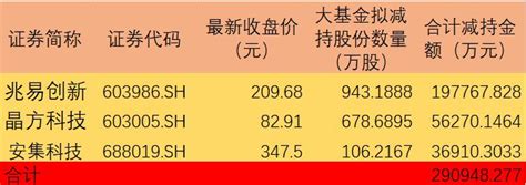 大基金持仓收益率最高近8倍 减持3家龙头股蓄力新项目 东方财富网