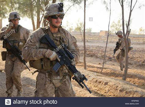 U S Marine Corps Lance Cpl John Buckley An Infantryman Assigned To