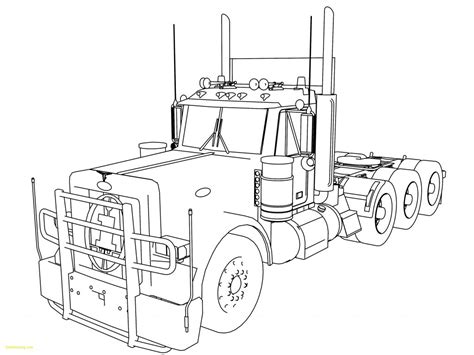 Peterbilt Coloring Pages At Free Printable Colorings