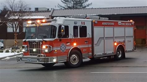 Abbotsford Fire Engine Responding X Youtube