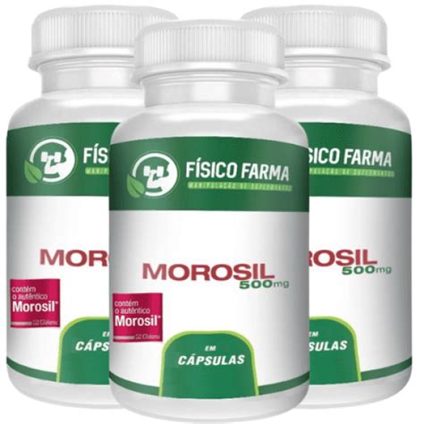 Morosil 500mg 30 Cápsulas Kit Com 3 Potes Físico Farma