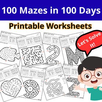 Maze Puzzles For Homeschooling Worksheets With Answer Key