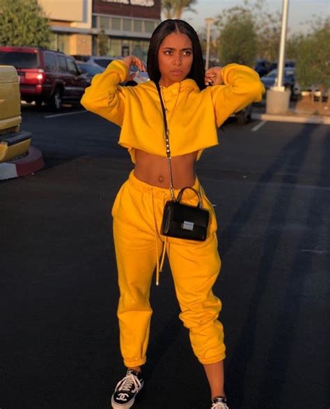 Cute Baddie Yellow Outfits Sanjuana Lankford