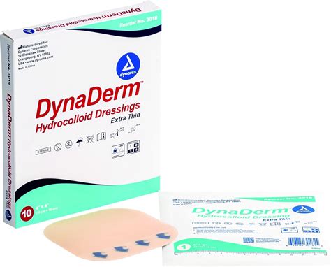 Dynarex Dynaderm Hydrocolloid Dressing 4 X 4 Inch10 Count 2