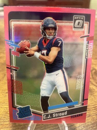 2023 Donruss Optic CJ STROUD Pink Holo Rated Rookie Prizm 244 Texans