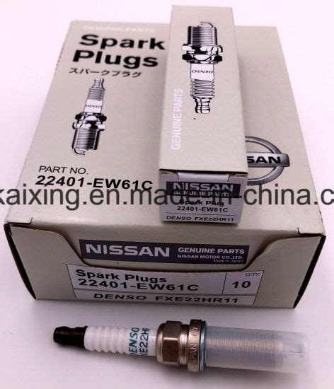 China Nissan Infiniti OEM Spark Plug Nissan 22401-Ew61c Denso Fxe22hr11 ...