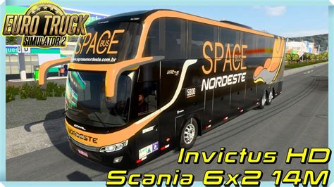 ETS2 MOD BUS CAMPIONE INVICTUS HD SCANIA MAPA ROTAS DO NORDESTE