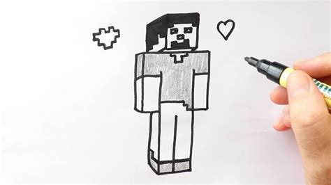 Como Dibujar A Steve De Minecraft Easy Drawings Dibujos Faciles Porn