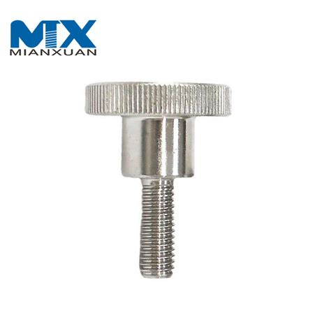 Din464 Sus304 Sus316 Stainless Steel Knurled Thumb Flat Head Screws