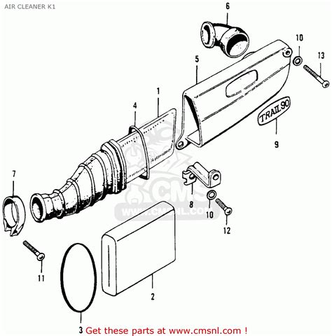 Holder Aclnr Elem For Ct90 Trail 1969 K1 Usa Order At Cmsnl