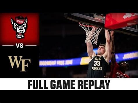 Nc State Vs Wake Forest Full Game Replay Acc Mens