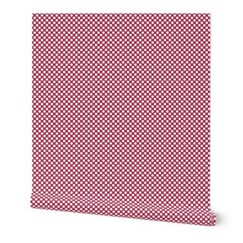 Smaller Scale Chunky Dots Viva Magenta Wallpaper Spoonflower